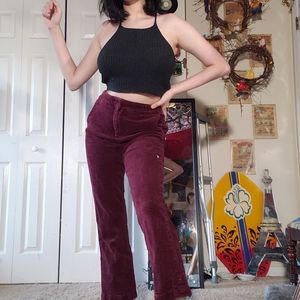 Burgundy Corduroy Pants